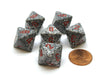 Speckled 15mm 8 Sided D8 Chessex Dice, 6 Pieces - Granite