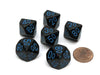 Speckled 16mm Tens D10 (00-90) Chessex Dice, 6 Pieces - Blue Stars