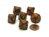 Speckled 16mm Tens D10 (00-90) Chessex Dice, 6 Pieces - Mercury