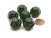 Speckled 18mm 12 Sided D12 Chessex Dice, 6 Pieces - Golden Recon