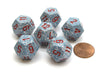 Speckled 18mm 12 Sided D12 Chessex Dice, 6 Pieces - Air