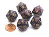 Speckled 20 Sided D20 Chessex Dice, 6 Pieces - Hurricane