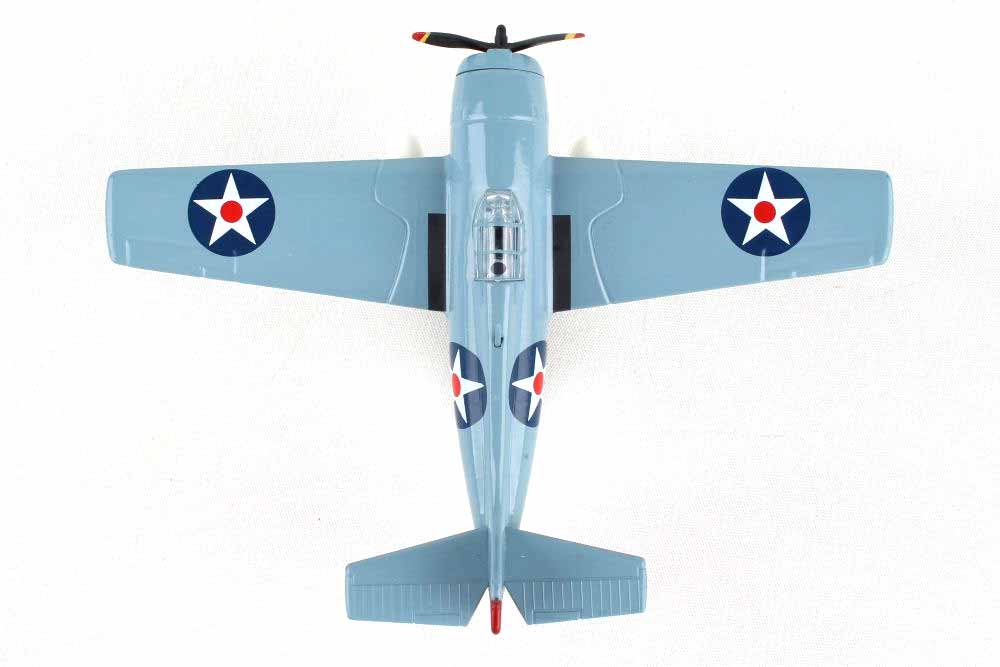Postage Stamp F4F Wildcat 1/87 Diecast Model with Stand
