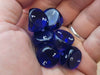 D3 Dice, Translucent 3-Sided Dice, 6 Pieces - Blue with White Numbers