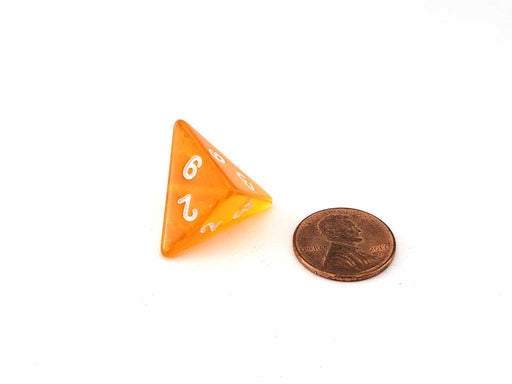 Pyramid D6 Dice, 1 Piece - Amber