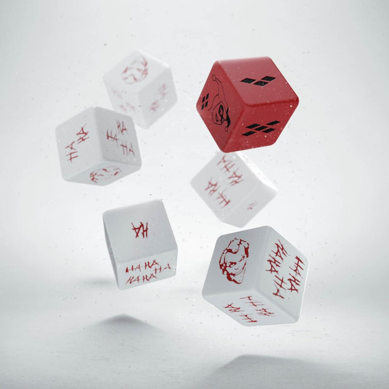 Qworkshop Set Dadi Batman Miniature Game: 6 Dadi D6 Finemente Lavorati, Collezione, Regalo Per Giocatori E Collezionisti