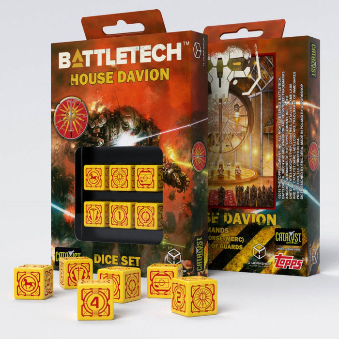 Q-Workshop Battletech House Davion D6 Dice Set (6 Piece Set)