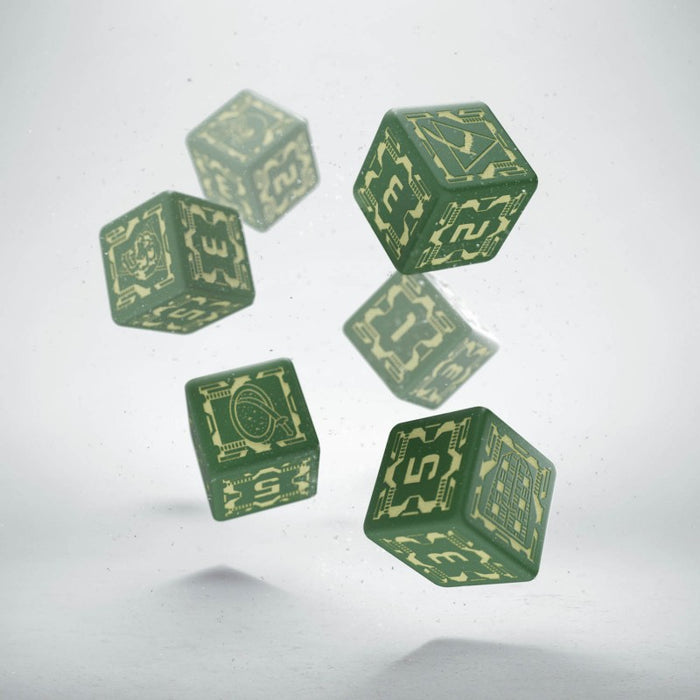 Q-Workshop Battletech House Liao D6 Dice Set (6 Piece Set)