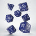 Classic RPG 7 Piece Polyhedral Dice Set - Colbalt with White Numbers