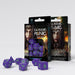 Classic Runic 7 Piece Polyhedral Dice Set - Purple & Green