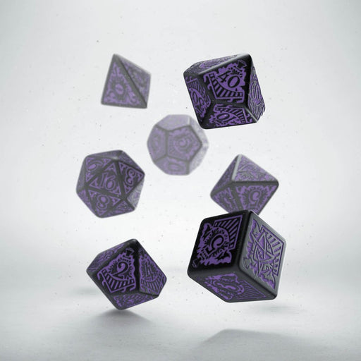 Call of Cthulhu Black w/ Purple Horror O/T Orient Express Ed Dice Set (7 Pieces)