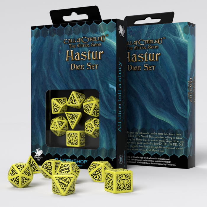Q-Workshop Call of Cthulhu - The Outer Gods Dice Set Hastur (7 Pieces)