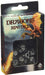 Q-Workshop Dragons Dice Set Black with White Etches (7 Piece Set)