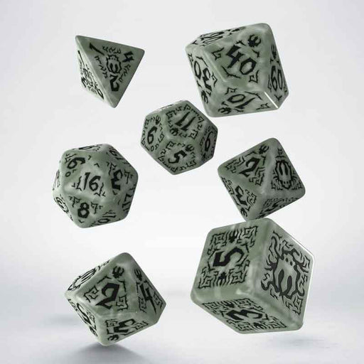 Q-Workshop Pathfinder Tyrant Grasp RPG Dice Set (7 Piece Polyhedral Dice Set)