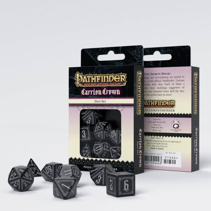 Q-Workshop Pathfinder Carrion Crown Dice Set (7 Piece Set)