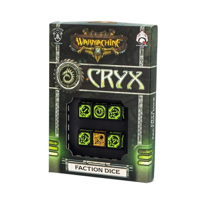 Q-Workshop Warmachine Cryx Faction Dice Set (6 Piece Set)