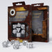 Q-Workshop Steampunk Clockwork Dice Set White with Black Etches (7 Piece Set)