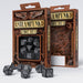 Q-Workshop Steampunk Dice Set Black with White Etches (7 Piece Set)