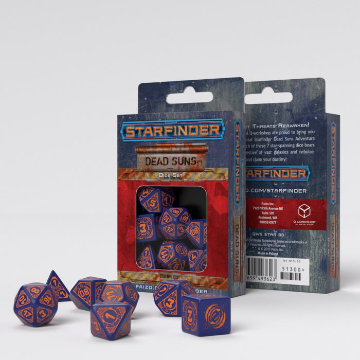 Q-Workshop Starfinder Dead Suns Dice Set (7 Pieces)