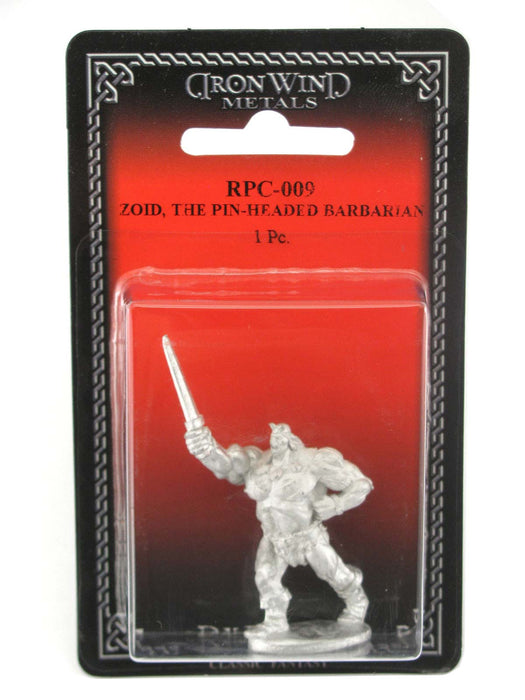 Zoid The Pin-Headed Barbarian #RPC-009 Classic Ral Partha Fantasy Metal Figure