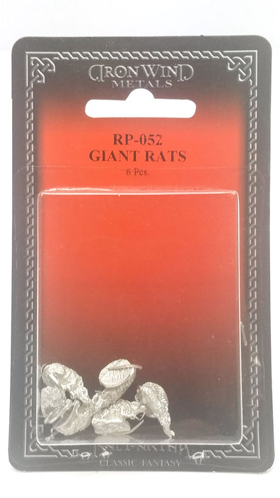 Ral Partha Giant Rats (6 Pieces) #RP-052 Unpainted Metal Miniature Rodent Minis
