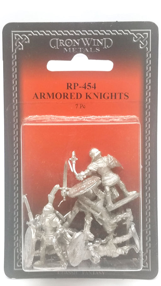Ral Partha Armored Knights (7 Pieces) #RP-454 Unpainted Metal Miniature Figures