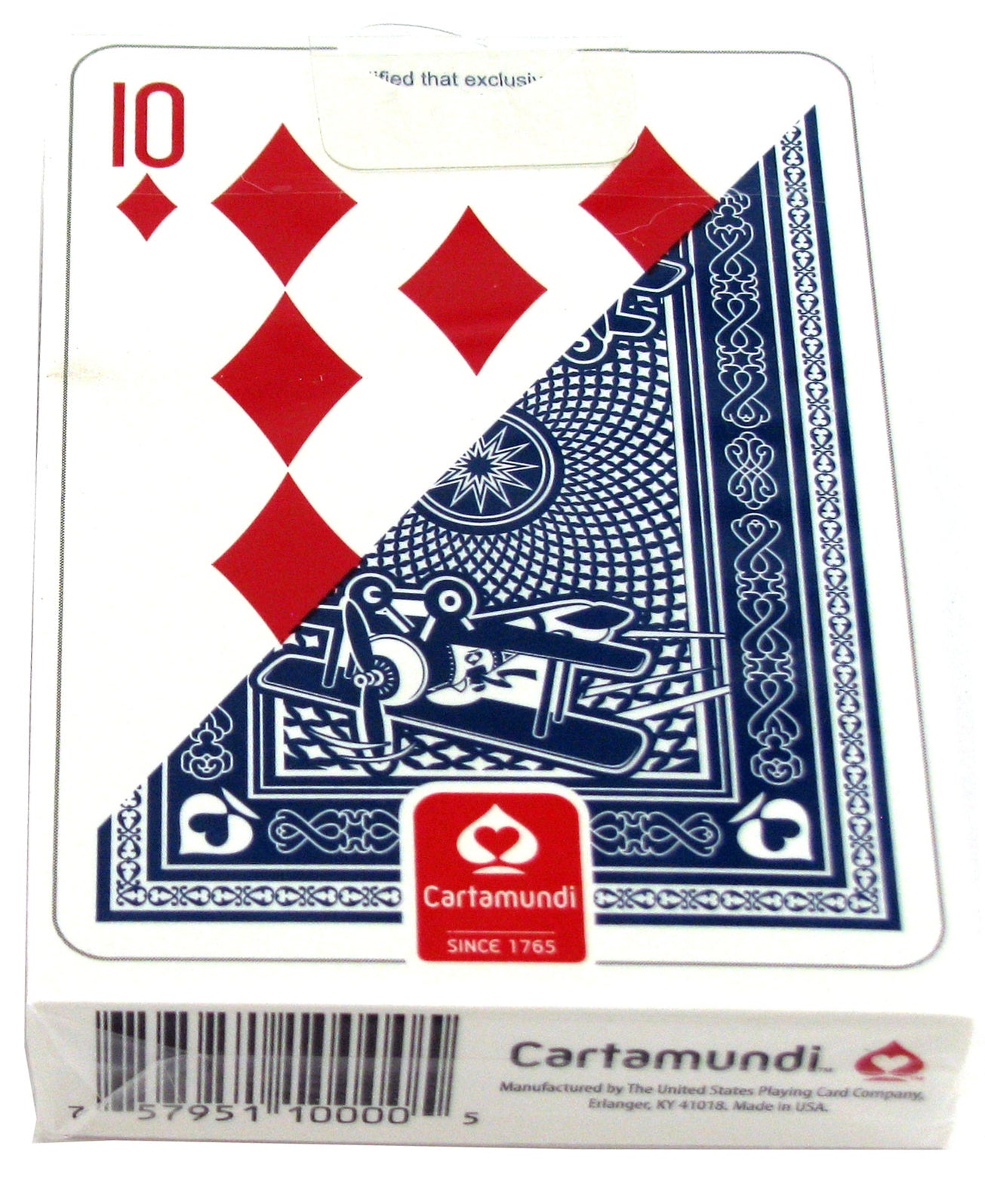 Ace Standard Size Playing Cards with Standard Faces 1 Blue — Pippd