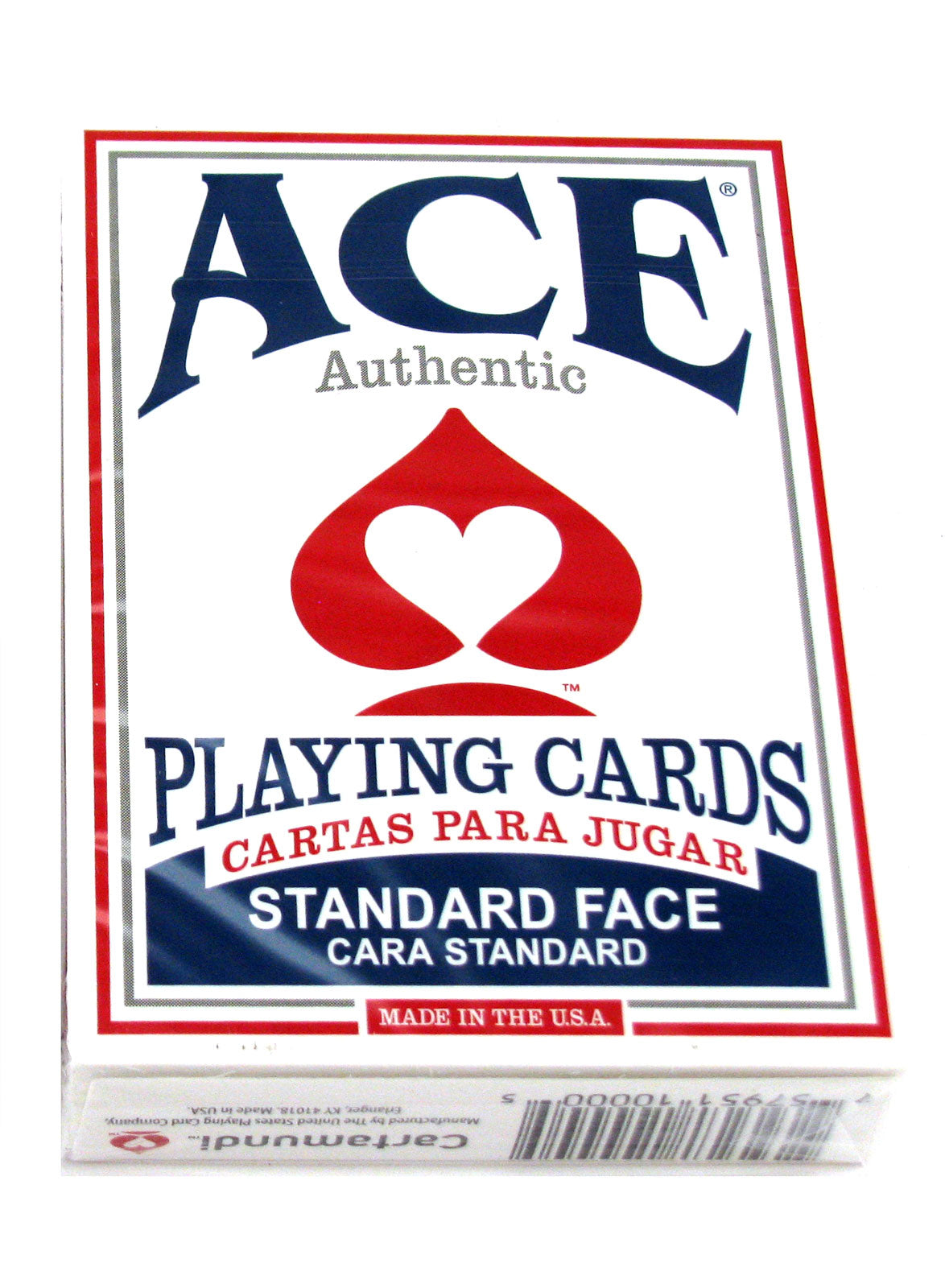 Ace Standard Size Playing Cards with Standard Faces 1 Blue — Pippd