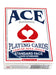 Ace Standard Size Playing Cards with Standard Faces - 1 Blue Deck