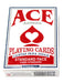 Ace Standard Size Playing Cards with Standard Faces - 1 Red Deck