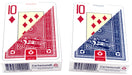 Ace Standard Size Playing Cards with Giant Faces - 6 Red Decks, 6 Blue Decks