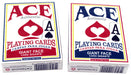 Ace Standard Size Playing Cards with Giant Faces - 1 Red Deck and 1 Blue Deck