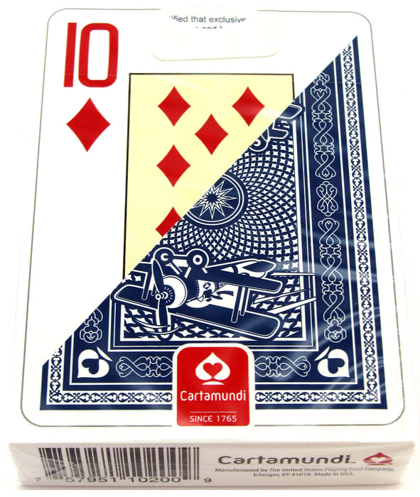 Ace Standard Size Playing Cards with Giant Faces 1 Blue — Pippd
