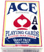 Ace Standard Size Playing Cards with Giant Faces - 1 Blue Deck