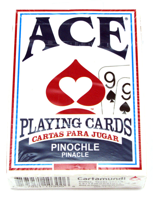 Ace Standard Size Pinochle Playing Cards - 1 Sealed Blue Deck