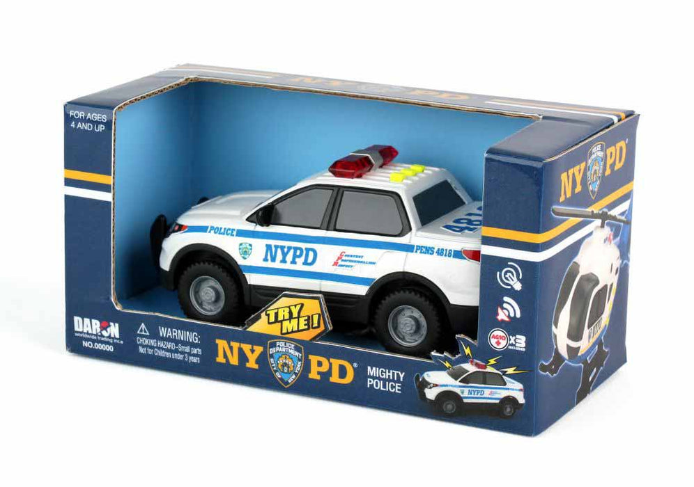 NYPD Mighty Police Car Toy with Light and Sound
