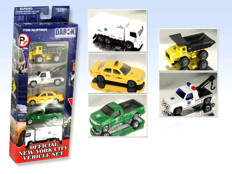 New York City Official 5 Piece Diecast Vehicle Set