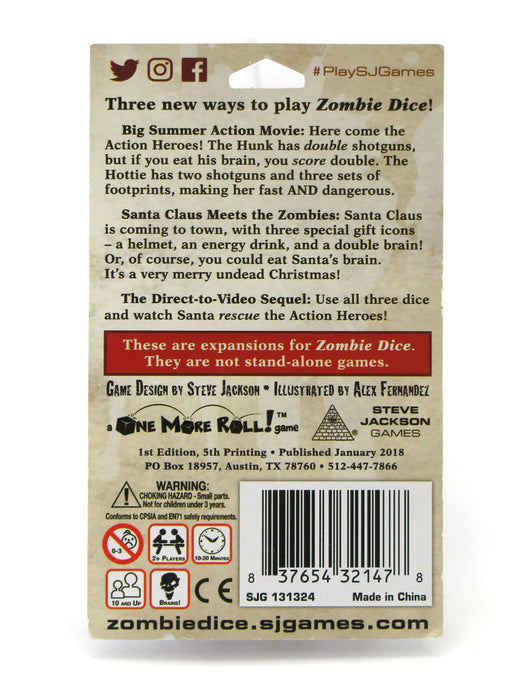 Zombie Dice 2: Double Feature Expansion Dice Set