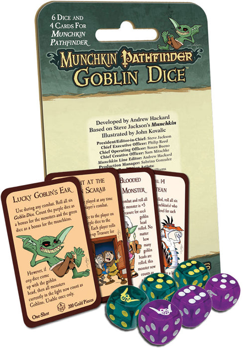 Munchkin Pathfinder - Goblin Dice and Game Cards