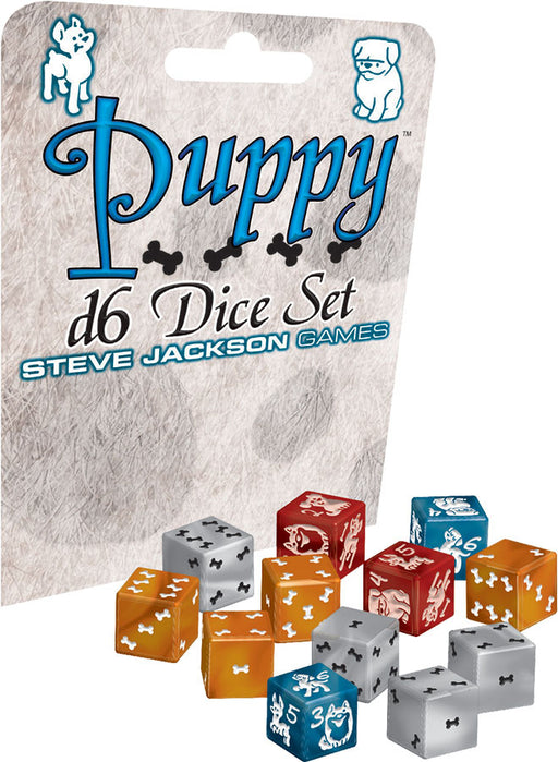Set of 12 D6 16mm Puppy Dice
