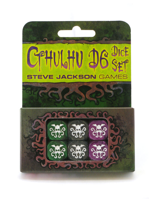 Cthulhu Pearlized D6 Dice Set - 6 Pieces