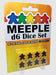 Set of 8 D6 Meeple Dice - Yellow