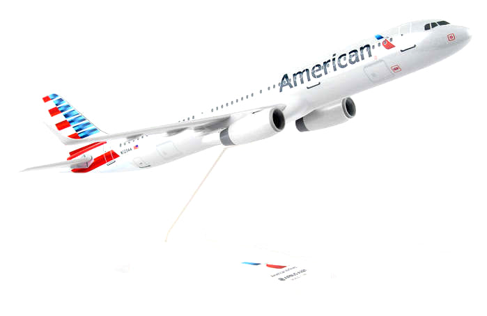 Modelo Avião American Airlines A321 SkyMarks 1/150 - Edição Medalha De Honra