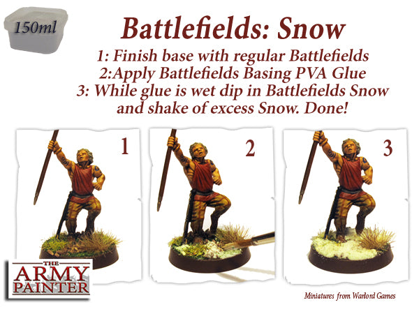 The Army Painter Battlefields Essential: Battlefield Snow Miniature Scenery Flock