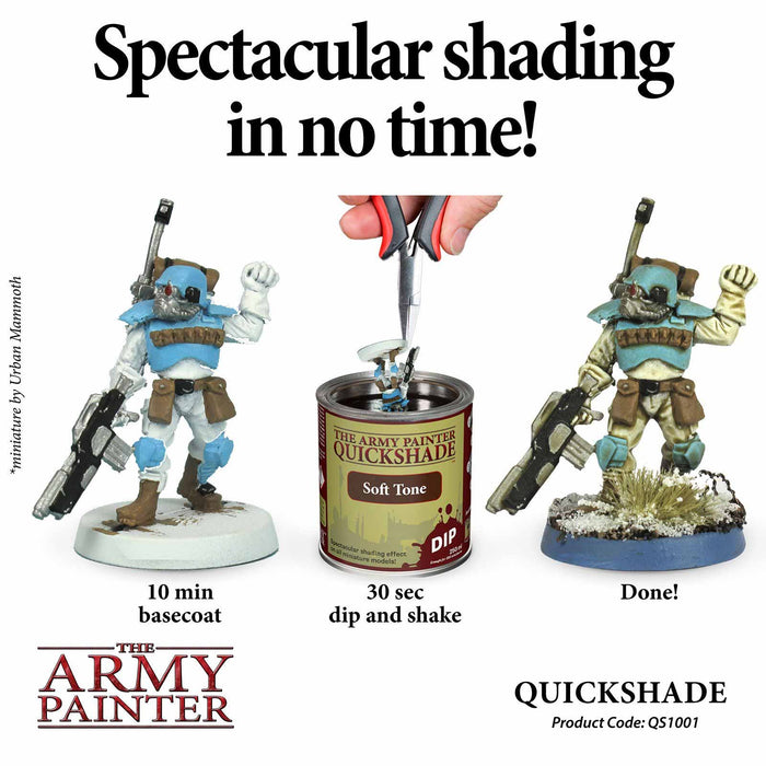 The Army Painter Quickshade: Soft Tone 250ml Dip