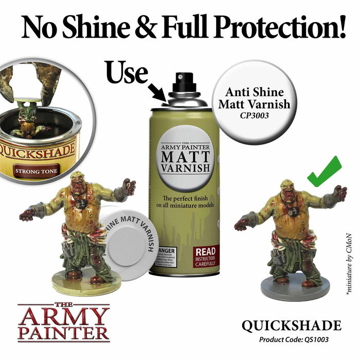 The Army Painter Quickshade: Dark Tone 250ml Dip