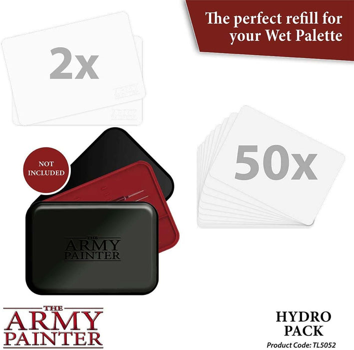 Wet Palette Refill: Hydro Pack - 50x Hydro Sheets, 2x Hydro Foam