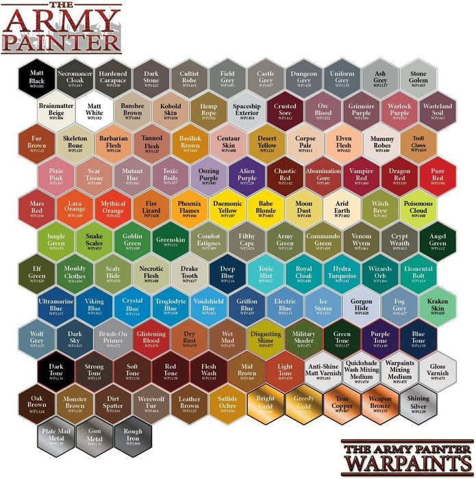 The Army Painter Acrylic Warpaints: Matte White 18mL Eyedropper Paint Bottle