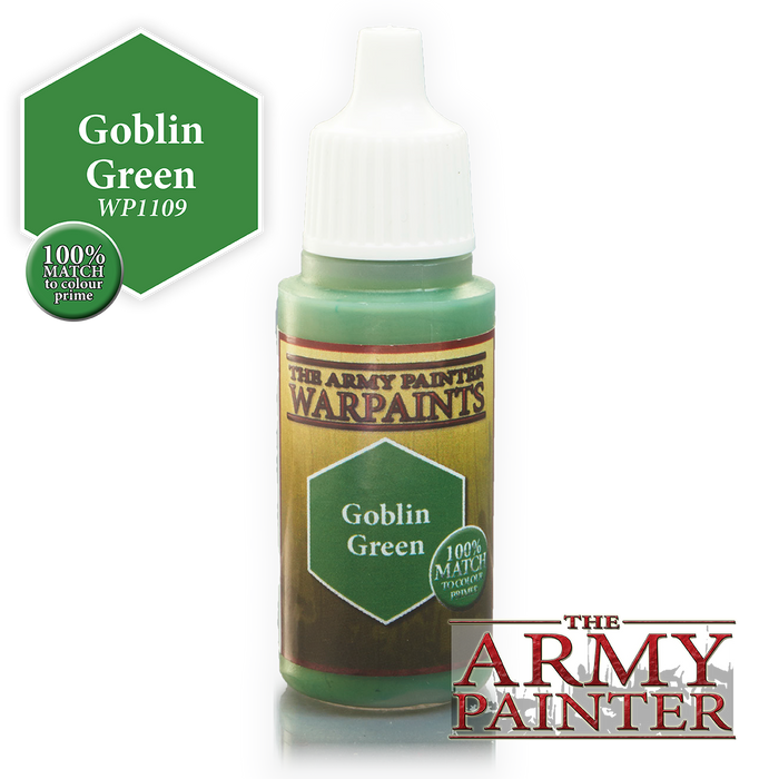 The Army Painter Acrylic Warpaints: Goblin Green 18mL Eyedropper Paint Bottle