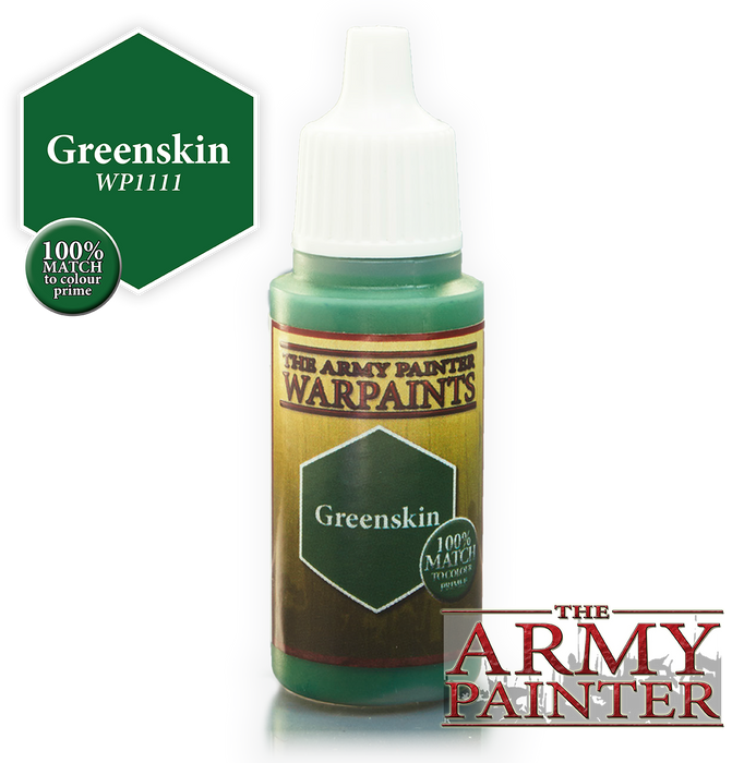 The Army Painter Acrylic Warpaints: Greenskin 18mL Eyedropper Paint Bottle